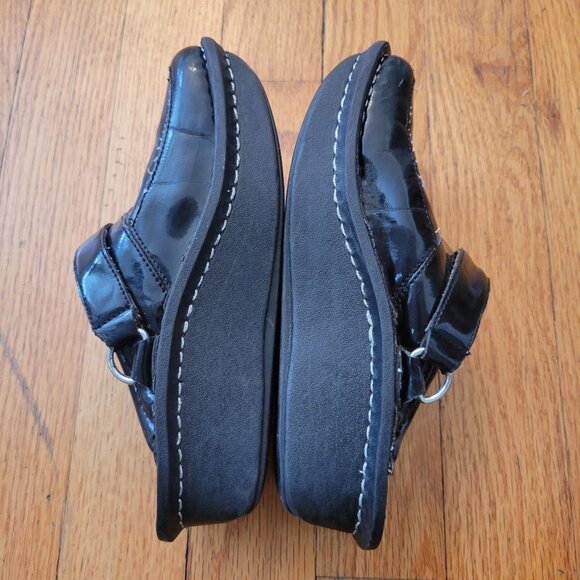 Alegria‎ 12 Kids Black Patent Clogs Mules Slides LOU 101 LOUISE Seville - Picture 9 of 10